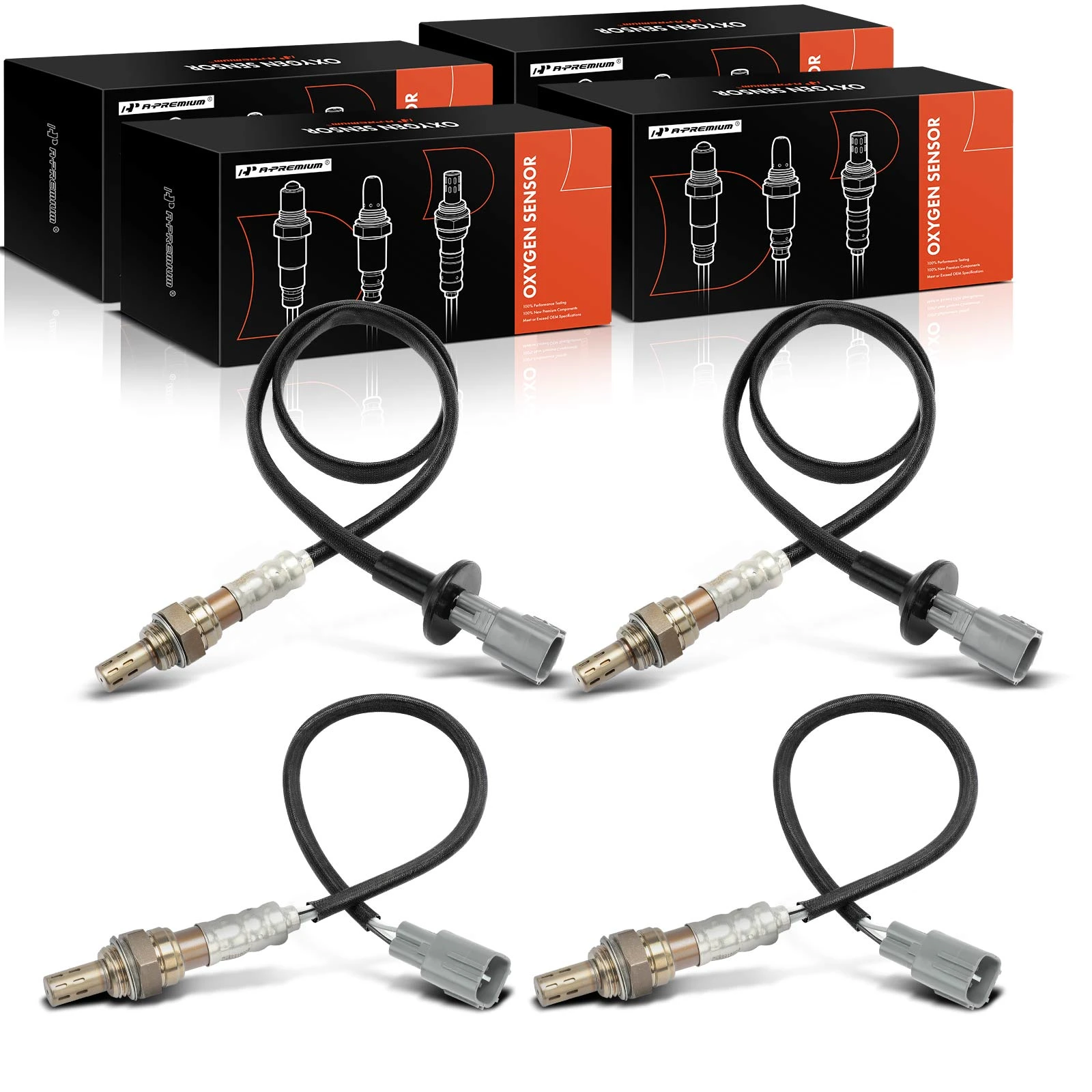 4 Pcs Upstream & Downstream O2 Oxygen Sensor